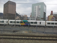 2019/04/14_長野駅にいたカラフルな列車