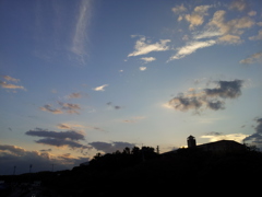 2016/10/18_平城山の夕暮れ