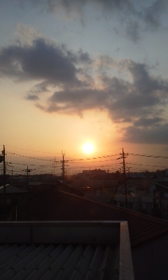 2018/02/27_病室からの夕日
