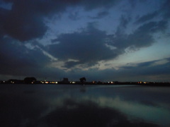 2016/09/04_溜め池の夕暮れ