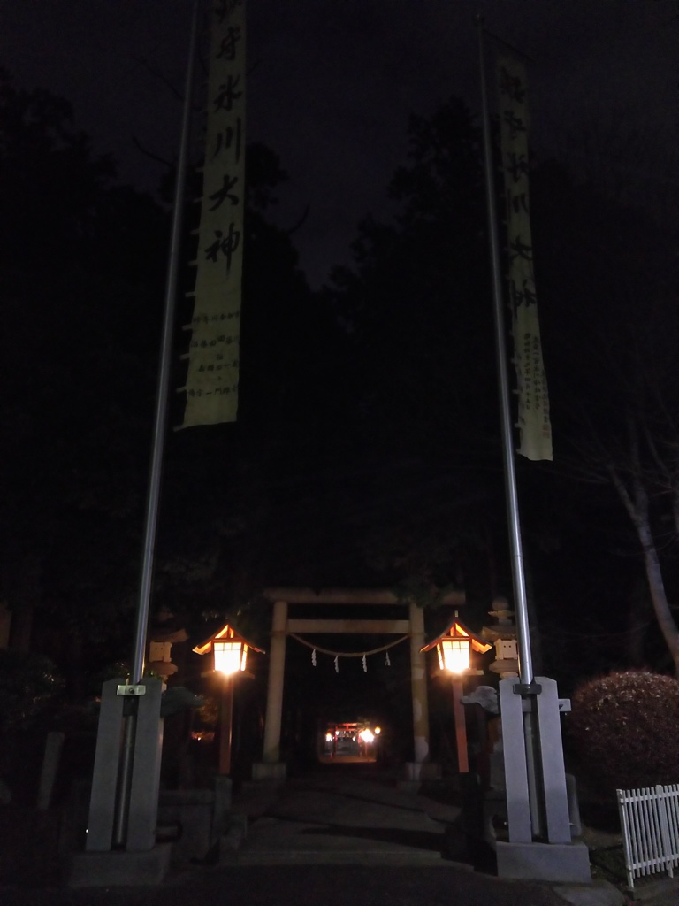 2017/12/31_大晦日の夜の小室氷川神社