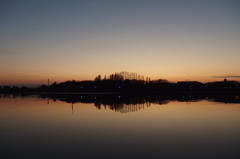 2015/12/20_伊佐沼の夕暮れ