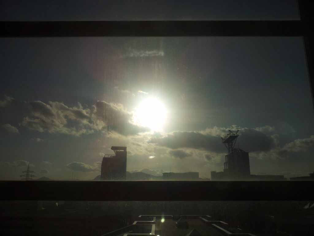 2016/11/12_盛岡駅に日が傾く