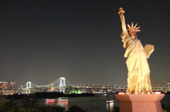 2014/04/26_夜のレインボーブリッジ・東京タワー・自由の女神
