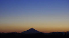 2013/12/30_夕暮れの富士山
