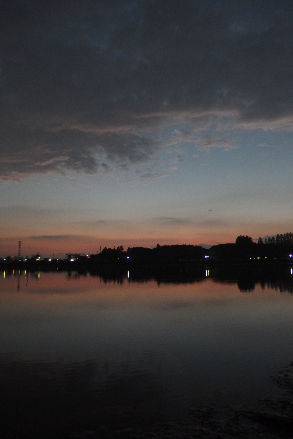 2015/10/17_伊佐沼の夕暮れ