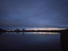 2016/11/23_溜め池の夕暮れ