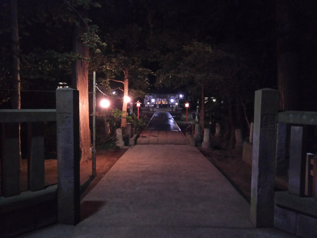 2017/12/31_大晦日の夜の小室氷川神社