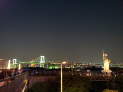 2014/04/26_夜のレインボーブリッジ・東京タワー・自由の女神