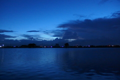 2016/07/31_溜め池の夕暮れ