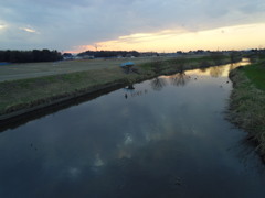 2017/02/25_元荒川の夕暮れ