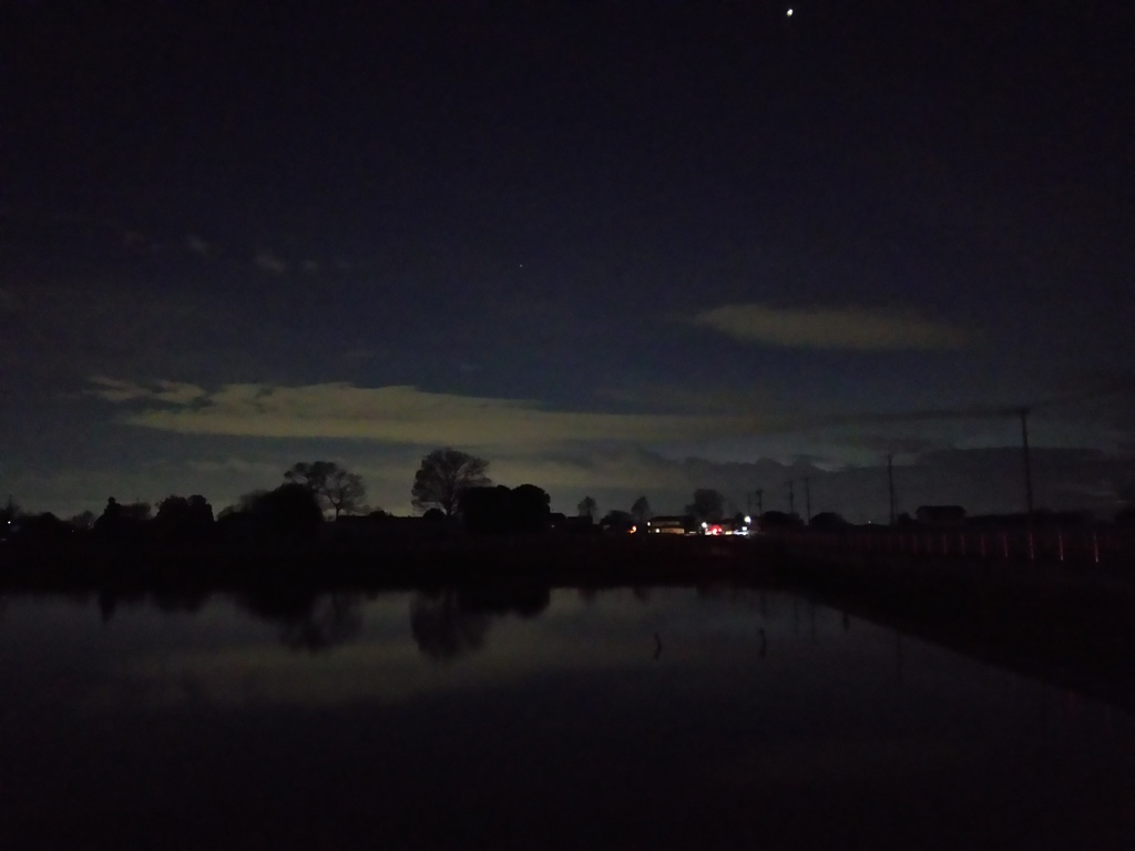 2017/01/09_溜め池の夕暮れ