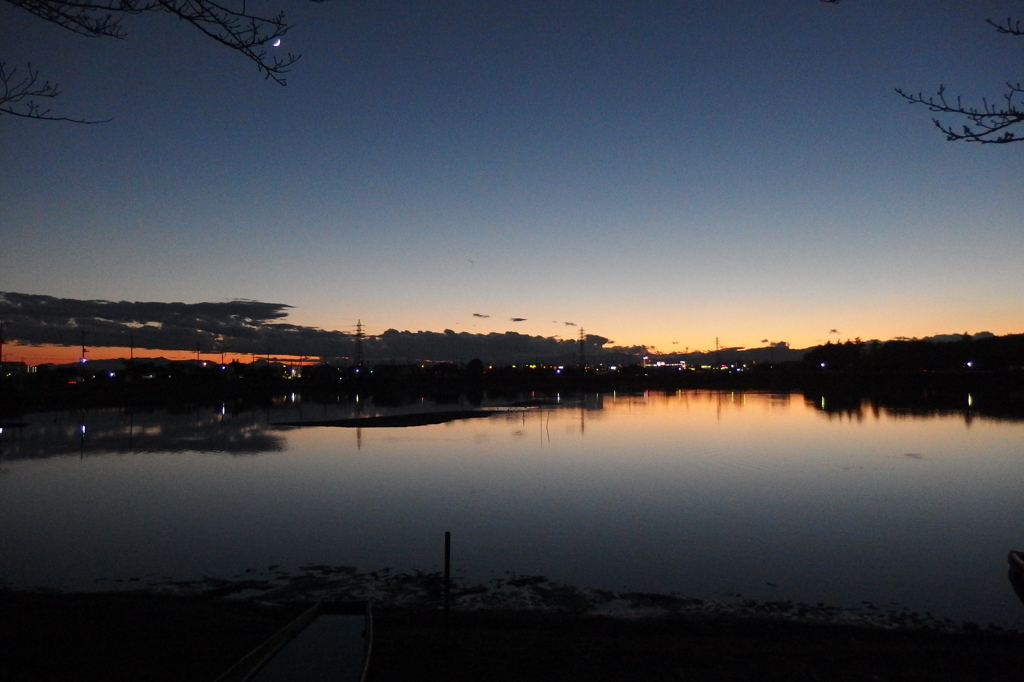 2015/11/15_伊佐沼の夕暮れ