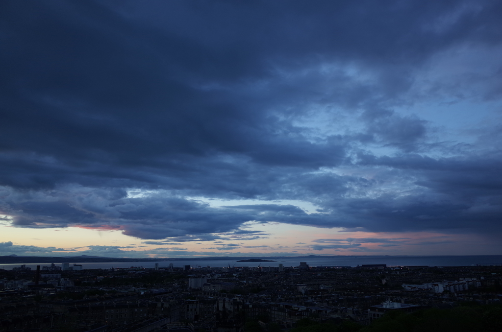 2016/05/21_カールトン・ヒルからフォース湾の夕暮れを望む