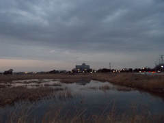 2017/02/25_溜め池の夕暮れ