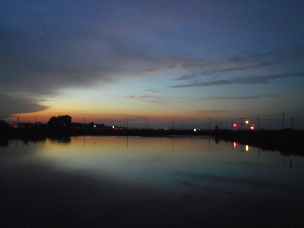 2016/10/30_溜め池の夕暮れ