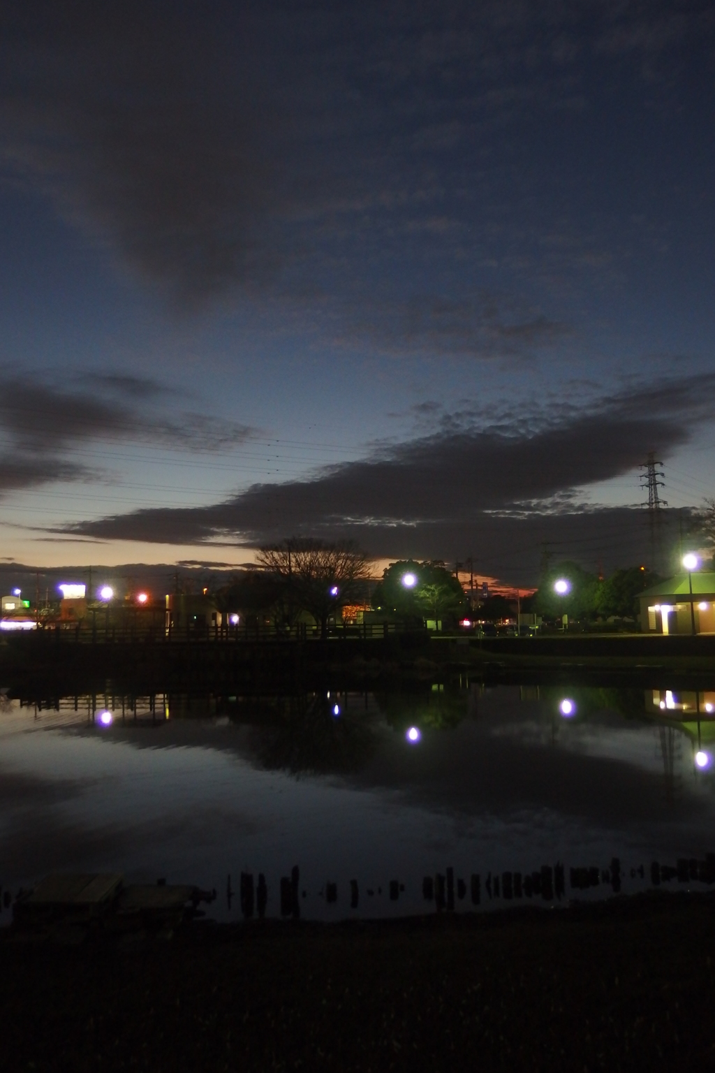 2015/12/30_西城沼公園の夕暮れ