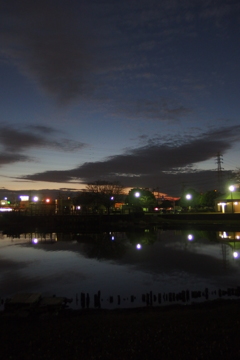 2015/12/30_西城沼公園の夕暮れ