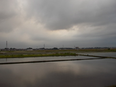 2017/05/27_水田の曇天