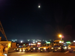 2016/08/12_夜、函館山から函館湾の漁火（?）を望む