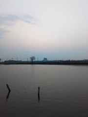 2017/03/19_溜め池の夕暮れ