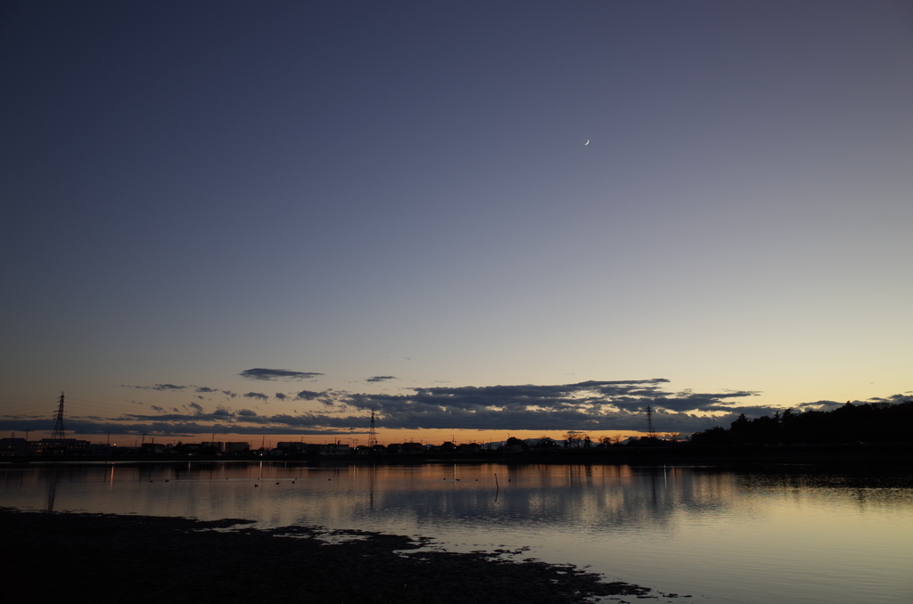 2015/11/15_伊佐沼の夕暮れ