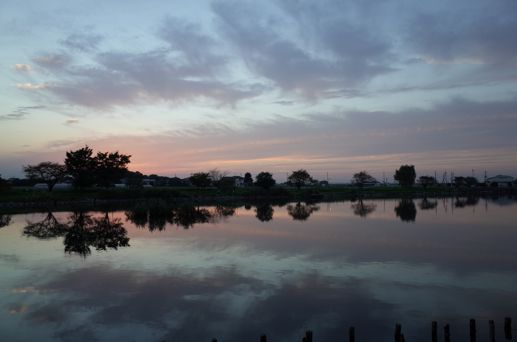 2015/10/03_柴山沼の夕暮れ