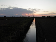 2017/05/04_用水路の夕暮れ
