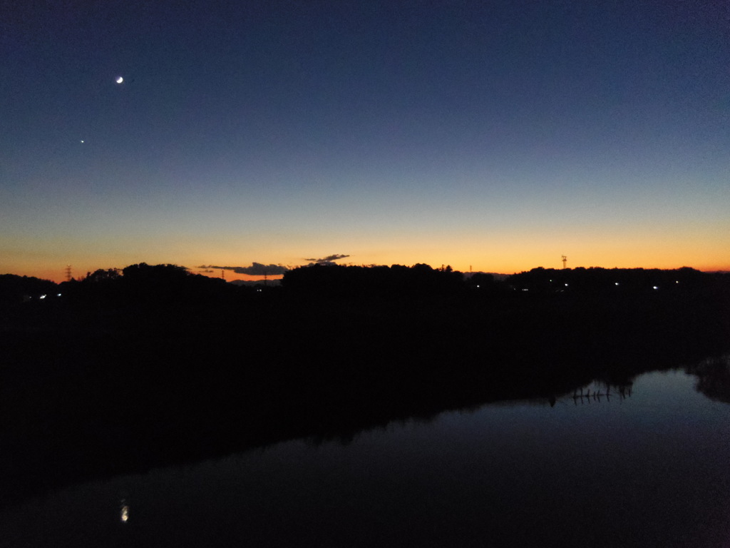 2016/11/03_元荒川の夕暮れ