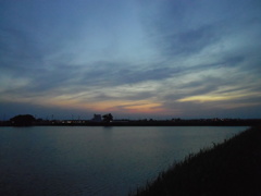 2017/05/21_溜め池の夕暮れ