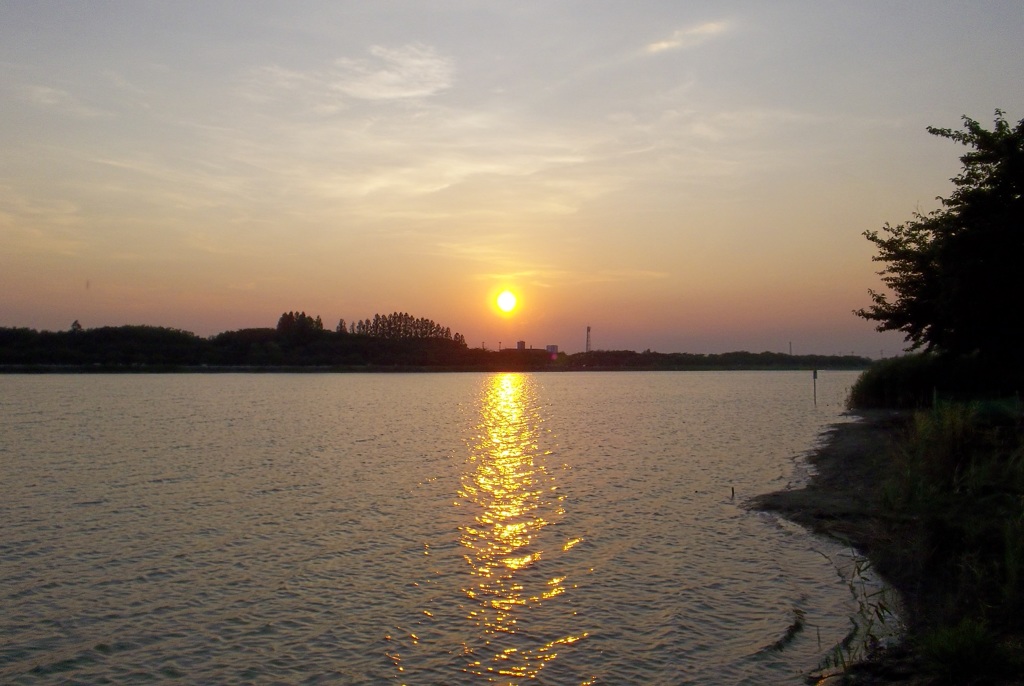 2015/07/26_伊佐沼の夕日