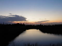 2017/05/04_溜め池の夕暮れ