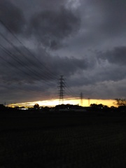 2016/10/23_曇天の夕暮れ