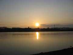 2016/03/19_伊佐沼の夕日