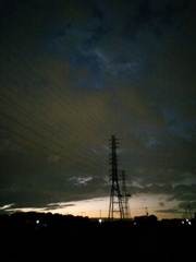 2016/10/23_曇天の夕暮れ