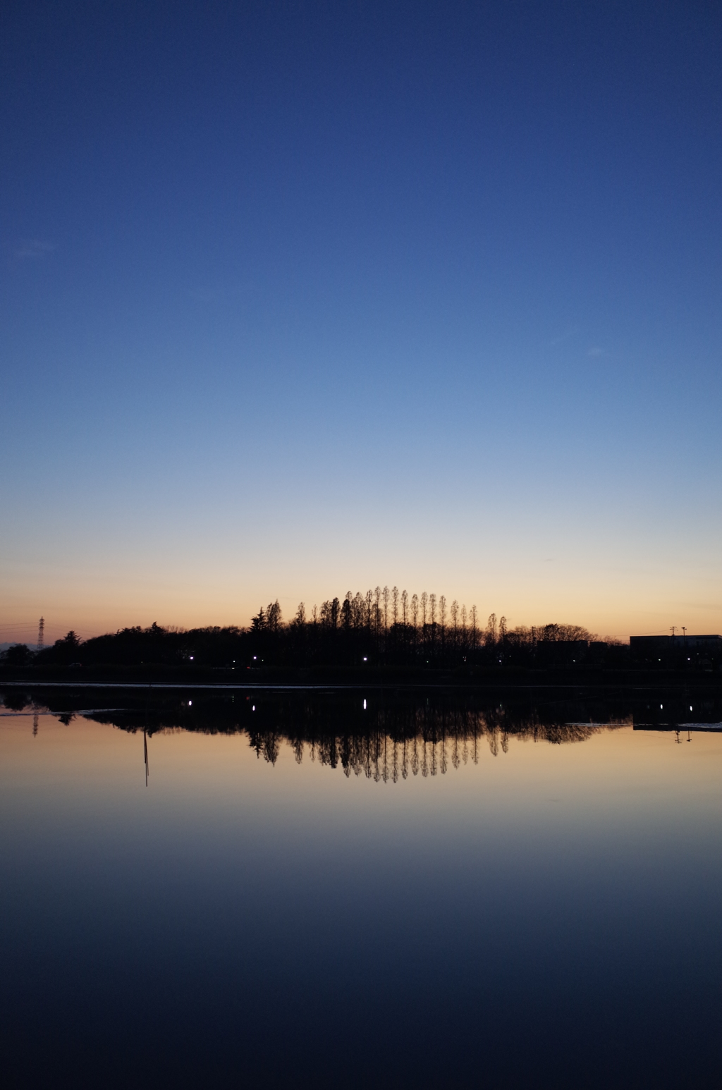 2015/12/20_伊佐沼の夕暮れ