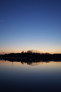 2015/12/20_伊佐沼の夕暮れ