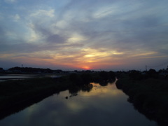 2017/05/21_元荒川の夕暮れ