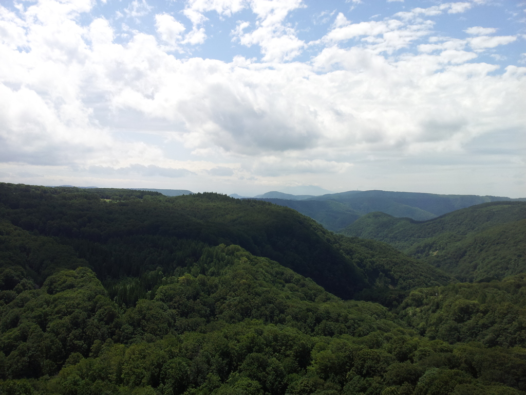 2018/07/15_城ヶ倉大橋北の休憩コーナーからの眺め