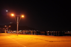 2016/08/12_夜の函館港と函館山