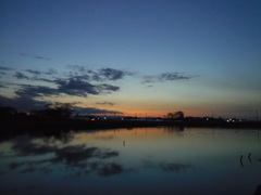 2017/02/19_溜め池の夕暮れ
