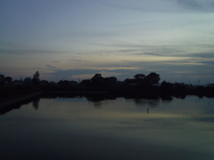 2016/10/16_溜め池の夕暮れ