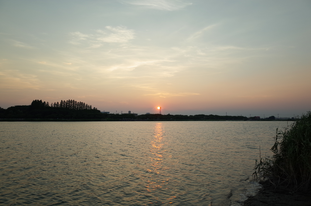 2015/07/26_伊佐沼の夕日
