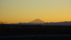 2014/01/19_夕暮れの富士山