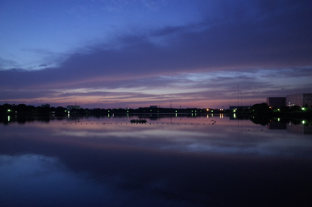 2015/10/03_昭和沼の夕暮れ