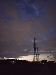 2016/10/23_曇天の夕暮れ