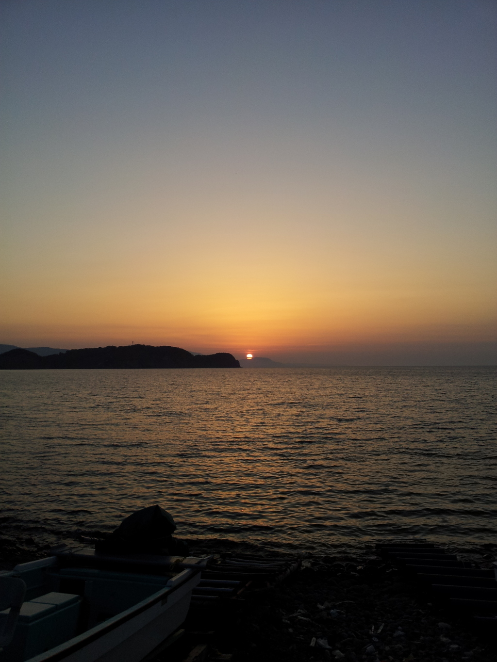 2016/08/13_忍路湾の夕日