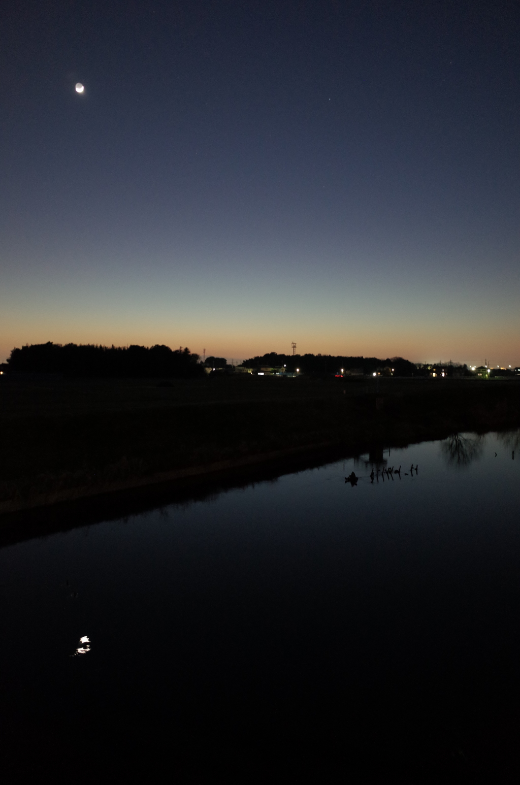 2016/02/11_元荒川の夕暮れ