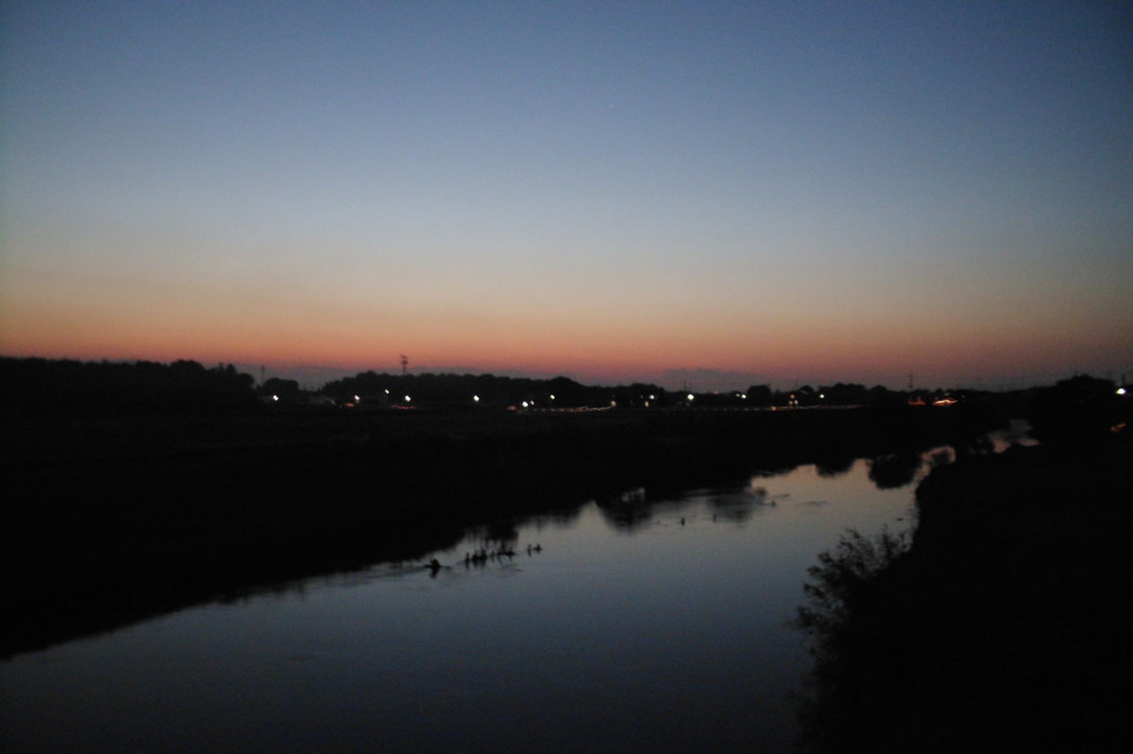 2014/10/18_元荒川の夕暮れ