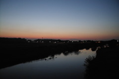 2014/10/18_元荒川の夕暮れ
